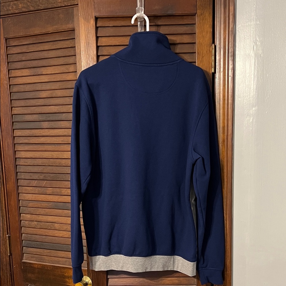 Kimes Ranch Blue and Gray Zip-Up Sweater - Picture 2 of 3
